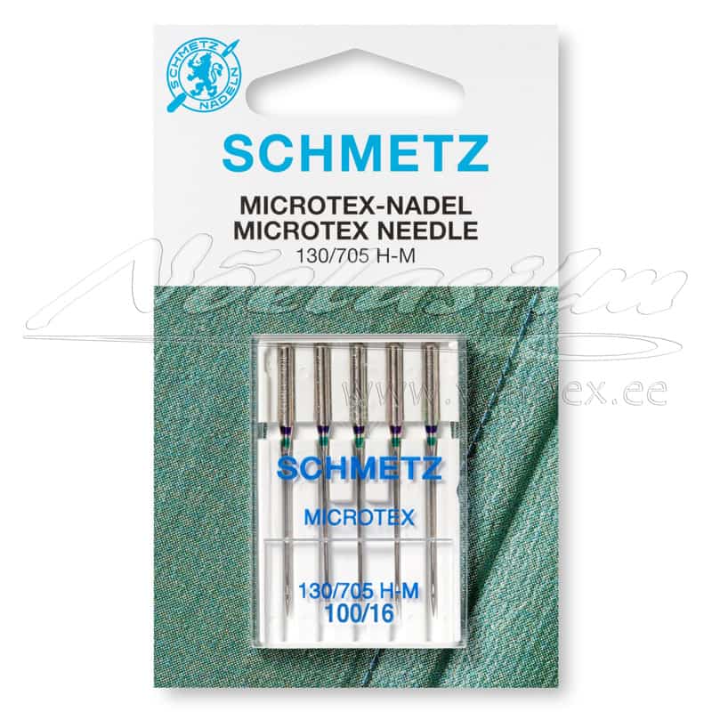 Õmblusmasina-Nõelad-Schmetz-130-705-H-M-Microtex-100-16