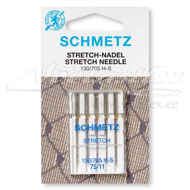 Õmblusmasina Nõelad Schmetz 130/705 H S Stretch 5 x 75/11