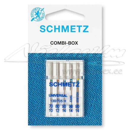 Nõelad Schmetz 130-705 H Combi-Box erinevad suurused