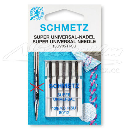 Õmblusmasina Nõelad Schmetz 130-705-H SU Super Universal 80/12