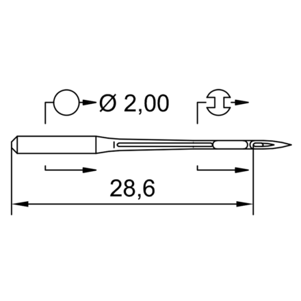 Tööstusliku õmblusmasina nõelad B27